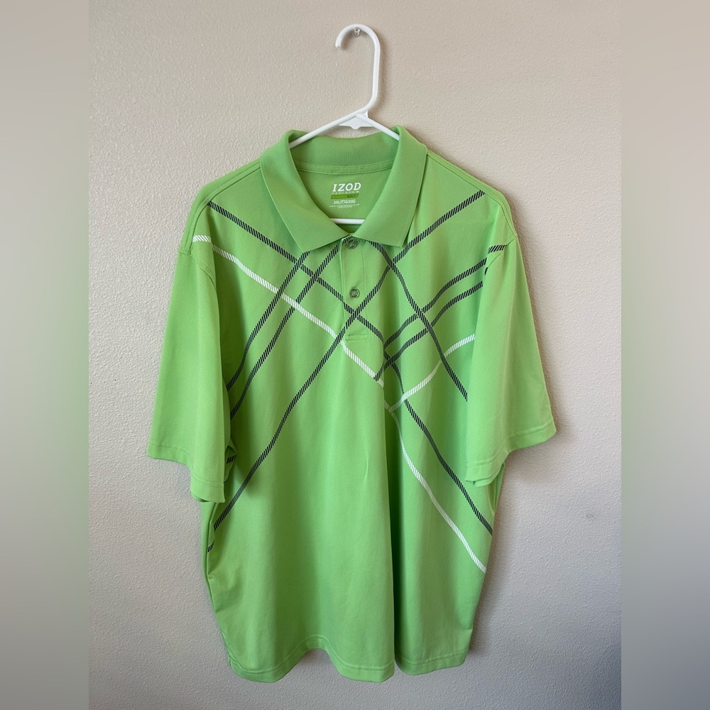Mens XXL IZOD Perform X Golf shirt 100% polyester